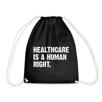 Healthcare Is A Human Right - Turnbeutel - Schwarz - Vorne