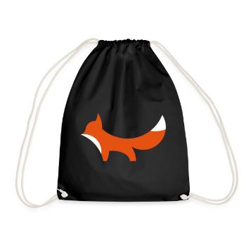 Fuchs - Turnbeutel - Schwarz - Vorne