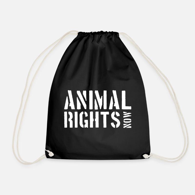 ANIMAL RIGHTS NOW - Turnbeutel - Schwarz