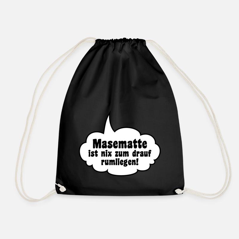 Masematte - Turnbeutel - Schwarz