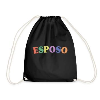 Esposo Husband To Be Groom Married Men Wedding - Drawstring Bag - black - Front