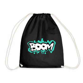 Boom Grafitti Style - Drawstring Bag - black - Front