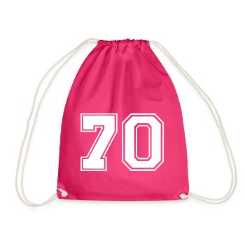 70 - Turnbeutel - Fuchsia - Vorne