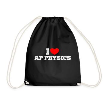 AP Physics Funny High School AP Class Survivor - Drawstring Bag - black - Front