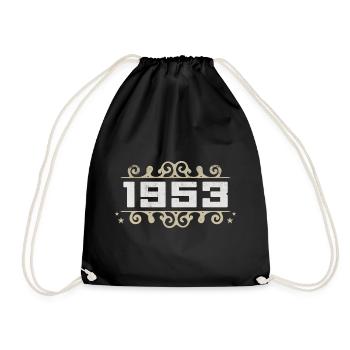 Millésime 1953 Rétro Anniversaire 1953 Millésime 1953 - Sac de sport léger - noir - Devant