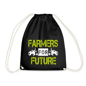 Farmers Demo Farmers Demonstration Tracker Bauer - Drawstring Bag - black - Front