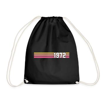 cadeau retro 1972 vintage 1972 - Sac de sport léger - noir - Devant