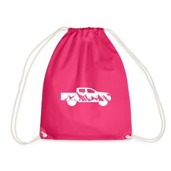 Pick up 4x4 voiture tout-terrain pick-up - Sac de sport léger - fuchsia - Devant