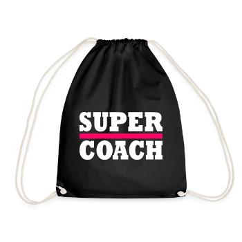 coach - Drawstring Bag - black - Front