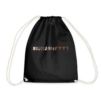 I poop a lot - Turnbeutel - Schwarz - Vorne