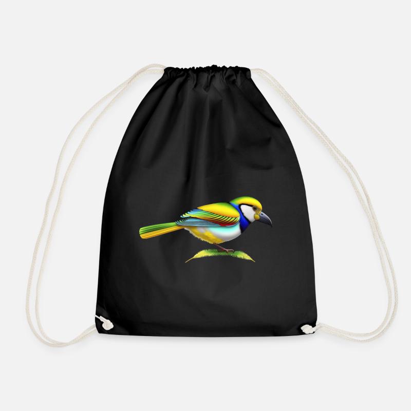 Schöner Vogel - Turnbeutel - Schwarz