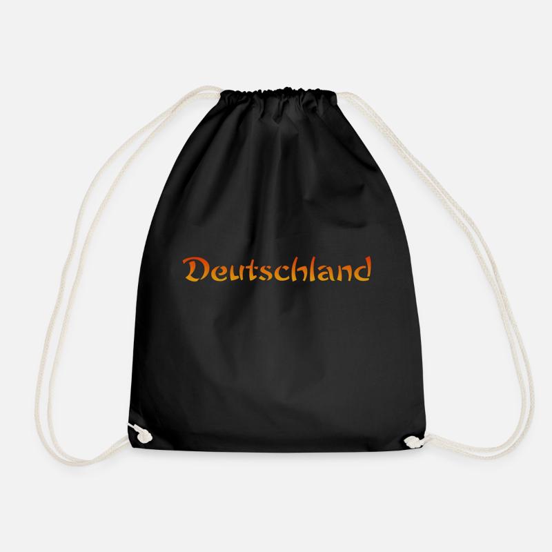 Deutschland Text - Turnbeutel - Schwarz