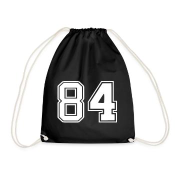 84 - Drawstring Bag - black - Front