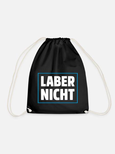 LABER NICHT - Turnbeutel - Schwarz