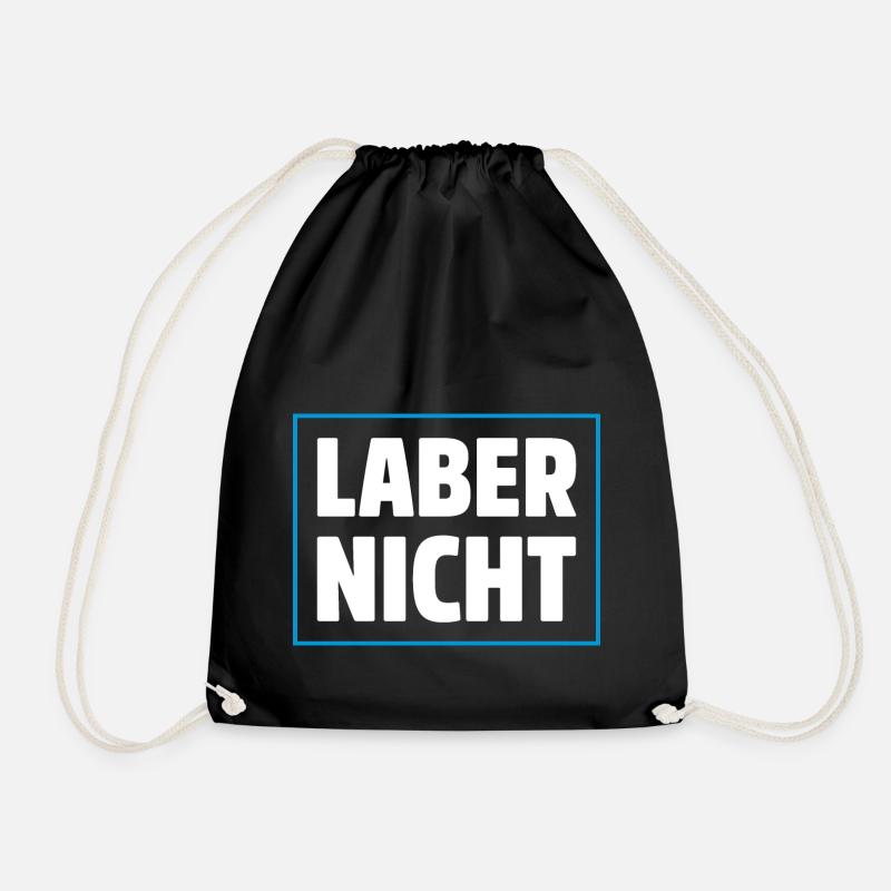 LABER NICHT - Turnbeutel - Schwarz