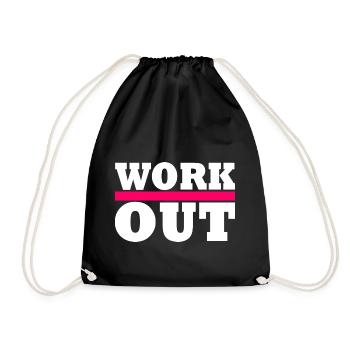 Faire des exercices - Sac de sport léger - noir - Devant