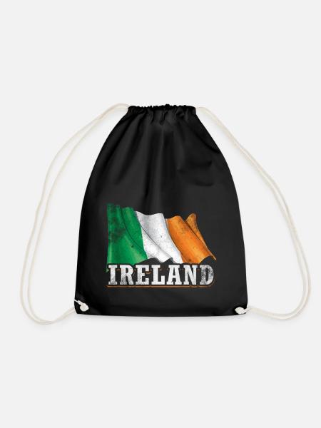 Irland Flagge - Turnbeutel - Schwarz