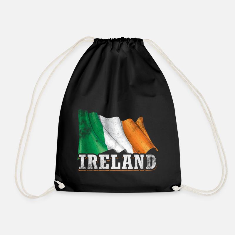 Irland Flagge - Turnbeutel - Schwarz