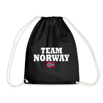 Team norway - Drawstring Bag - black - Front