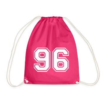 96 - Drawstring Bag - fuchsia - Front