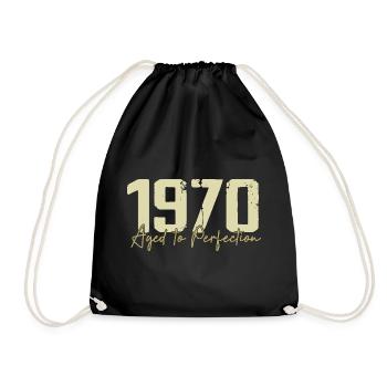 Original 1970 Rétro Cadeau d’anniversaire des années 1970 Années 1970 - Sac de sport léger - noir - Devant
