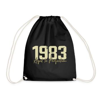 Original 1983 Rétro 1983 Cadeau d’anniversaire 1983 - Sac de sport léger - noir - Devant