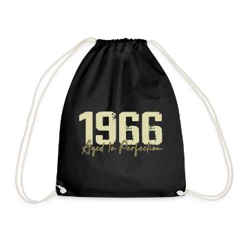 Original 1966 Retro 1966 Birthday Gift 1966 - Drawstring Bag - black - Front