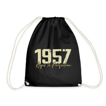 Original 1957 Rétro 1957 Cadeau d’anniversaire 1957 - Sac de sport léger - noir - Devant