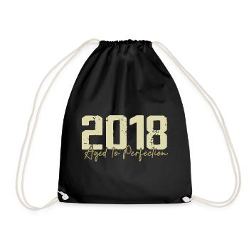 Original 2018 Rétro 2018 Cadeau d’anniversaire 2018 - Sac de sport léger - noir - Devant