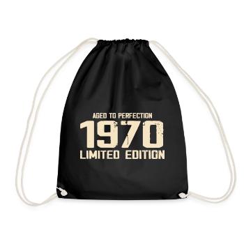 1970 Edition limitée 1970 Anniversaire 1970 Rétro - Sac de sport léger - noir - Devant