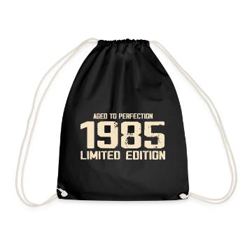 1985 Limited edition 1985 Geburtstag 1985 Retro - Turnbeutel - Schwarz - Vorne