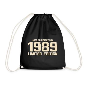 1989 Limited edition 1989 Birthday 1989 Retro - Drawstring Bag - black - Front