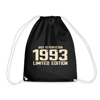 1993 Limited edition 1993 Birthday 1993 Retro - Drawstring Bag - black - Front