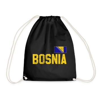 Bosnia - Drawstring Bag - black - Front