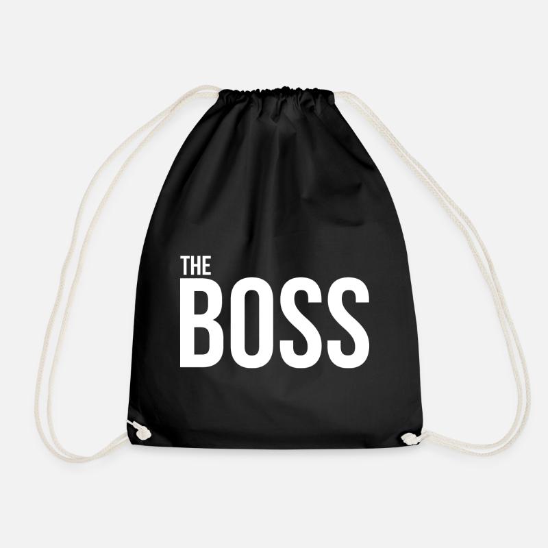 Zeige allen, wer hier der Boss ist! - Turnbeutel - Schwarz