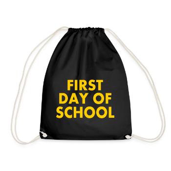 First day of school - Sac de sport léger - noir - Devant