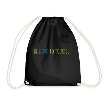 soyez gentil avec vous-même - Sac de sport léger - noir - Devant