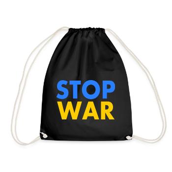 Stop war - Sac de sport léger - noir - Devant