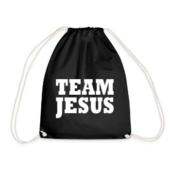 Team jesus - Drawstring Bag - black - Front