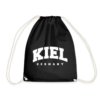 Kiel - Turnbeutel - Schwarz - Vorne