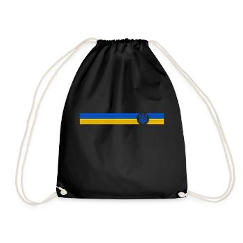 UKRAINE Sporty - Drawstring Bag - black - Front