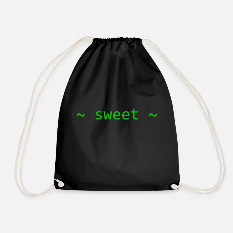 Home sweet home Linux - Drawstring Bag - black