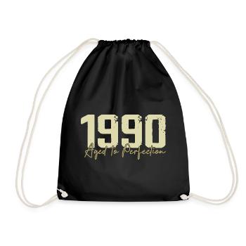 Original 1990 ' s Rétro 1990 ' s Cadeau d’anniversaire 1990 - Sac de sport léger - noir - Devant