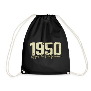 Original des années 1950 Rétro Cadeau d’anniversaire des années 1950 des années 1950 - Sac de sport léger - noir - Devant