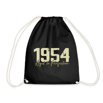 Original 1954 Retro 1954 Birthday Gift 1954 - Drawstring Bag - black - Front