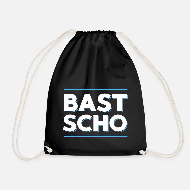BAST SCHO | BAYRISCH | DIALEKT - Turnbeutel - Schwarz