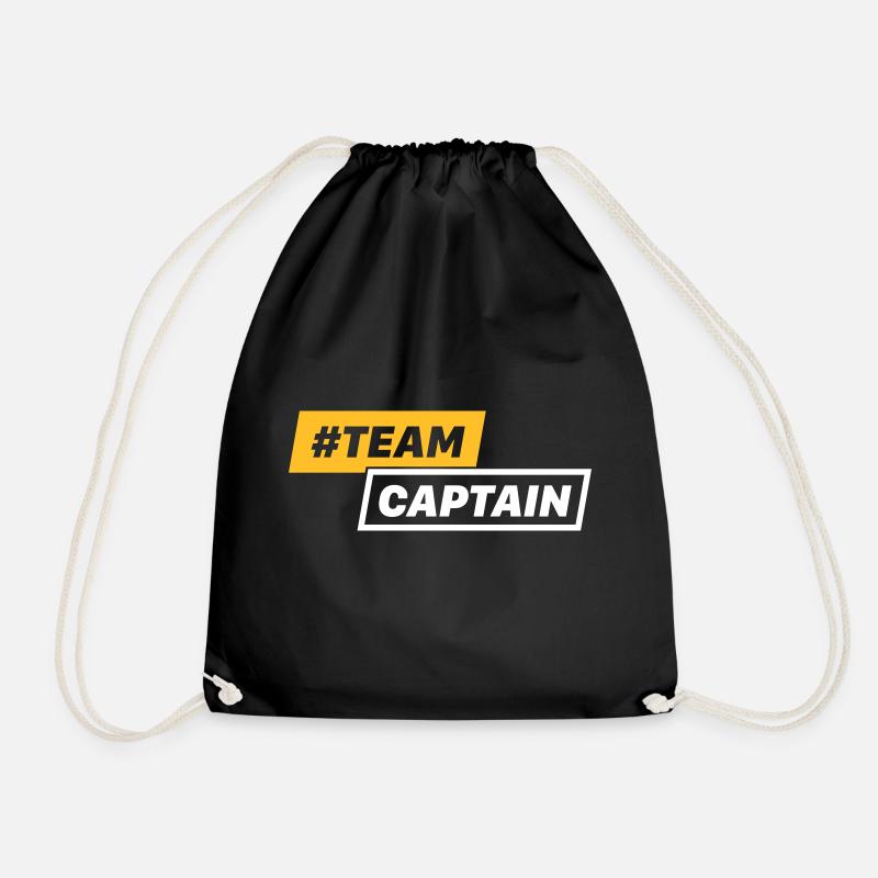 #TEAM CAPTAIN - Turnbeutel - Schwarz