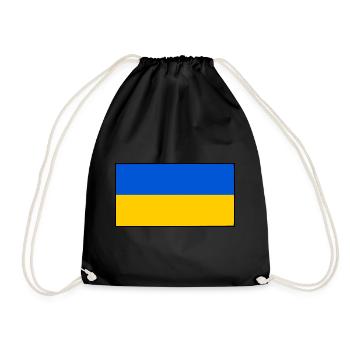 Ukraine - Drawstring Bag - black - Front