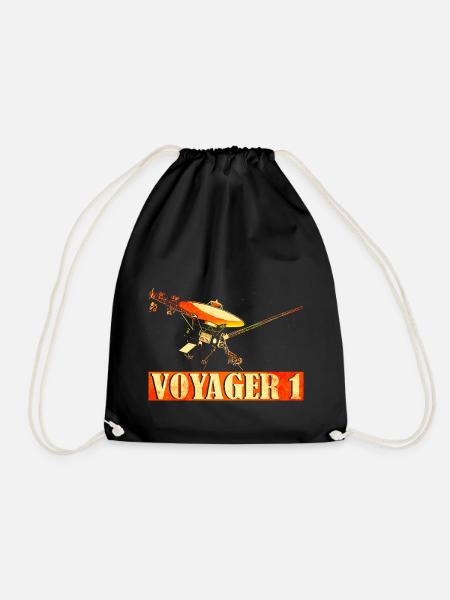 Voyager Interstellare Weltraum Sonde - Turnbeutel - Schwarz