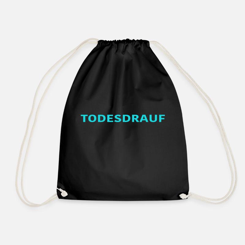 TODESDRAUF HELLBLAU - Turnbeutel - Schwarz